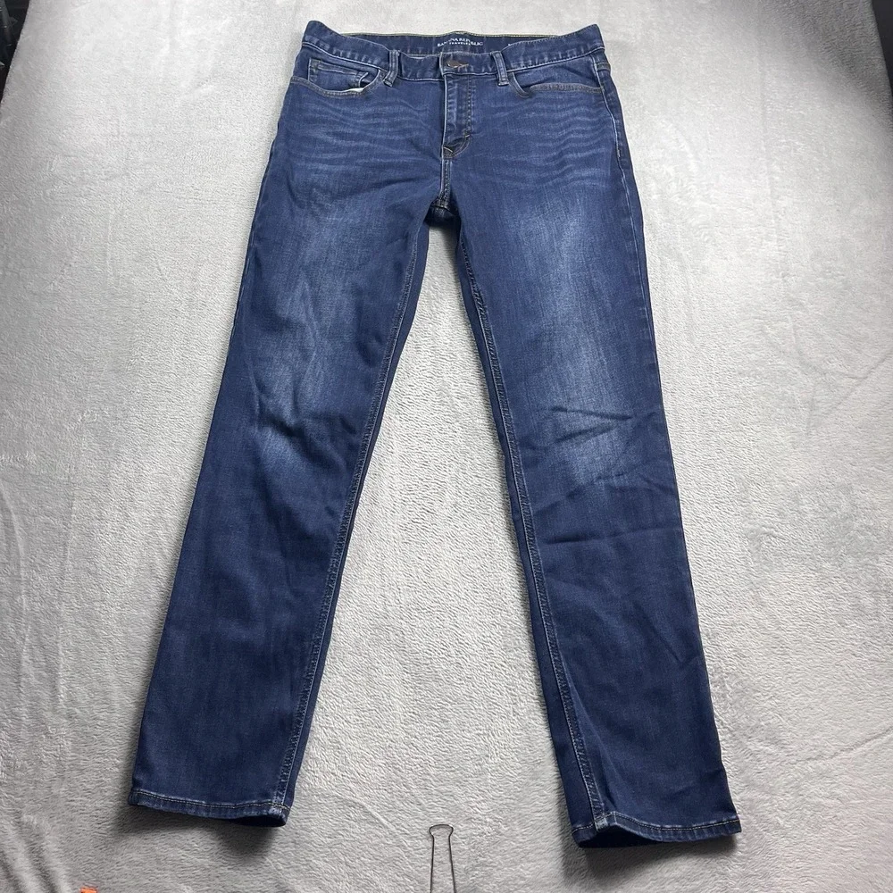 Banana Republic Traveler Jean 33x30* Slim Fit Mens Denim Pants Blue